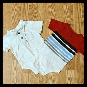 12M 2 Pack Boys Bodysuits